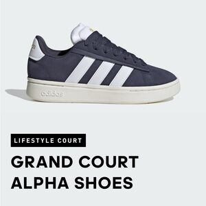 Adidas Lifestyle Court Grand Court Alpha Shoes - Blue and White